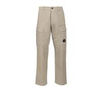 C.p. Company - Pantalon Cargo Regular en Satin Stretch - Homme - Pantalons - Beige - Taille: XL