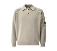 C.p. Company - Polo Chenille Coton Lens - Homme - Tops - Beige - Taille: XL