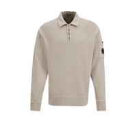 C.p. Company - Polo Collar SweaT-shirt - Homme - Sweatshirts et sweats à capuche - Beige - Taille: S