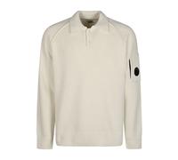 C.p. Company - Polo en maille de coton chenillé - Homme - Pulls - Blanc - Taille: M
