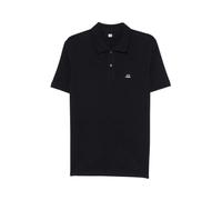 C.p. Company - Polo Manches Courtes en Piqué Stretch - Homme - Tops - Bleu - Taille: M