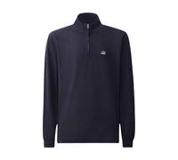 C.p. Company - Polo Manches Longues Stretch Piqué Demi-Fermeture Éclair - Homme - Sweatshirts et sweats à capuche - Bleu - Taille: 2XL