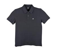 C.p. Company, Homme, Tops, Bleu, Taille: XL Polo Manches Courtes en Piqué Stretch
