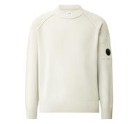 C.p. Company - Pull Col Rond en Chenille Coton - Homme - Pulls - Blanc - Taille: S