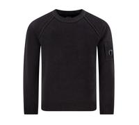 C.p. Company - Pull Col Rond en Laine Chenille - Homme - Pulls - Noir - Taille: XL