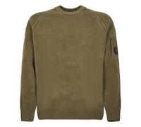 C.p. Company - Pull Col Rond en Laine Chenille - Homme - Pulls - Vert - Taille: L