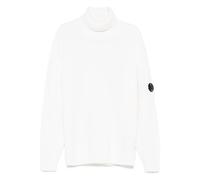 C.p. Company - Pull en Laine d'agneau GRS Certifié Finezza 7 - Homme - Pulls - Blanc - Taille: XL