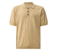 C.p. Company - Pull Polo Manches Courtes en Coton Sea Island - Homme - Tops - Beige - Taille: M