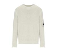 C.p. Company - Pull Ras du Cou Blanc Mélange avec Vanisé - Homme - Pulls - Blanc - Taille: S