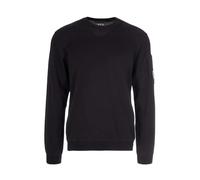 C.p. Company - Pull Ras du Cou Côtelé - Homme - Sweatshirts et sweats à capuche - Noir - Taille: S