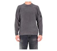 C.p. Company - Pull ras du cou en coton chenille - Homme - Pulls - Gris - Taille: XL