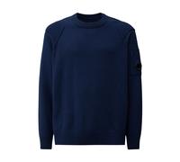C.p. Company - Pull Ras du Cou en Laine d'Agneau Grs - Homme - Pulls - Bleu - Taille: S