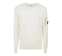 C.p. Company - Pull Tricot Col Rond - Homme - Pulls - Blanc - Taille: XS