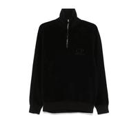 C.p. Company - Pull Zippé Décontracté en Coton Noir - Homme - Sweatshirts et sweats à capuche - Noir - Taille: M