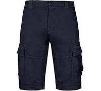C.P. COMPANY Stretch Sateen Cargo Shorts (46, Total Eclipse Blue), Bleu (Total Eclipse Blue)