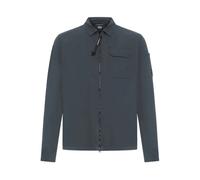 C.p. Company - Surchemise à Lentille Zippée en Gabardine - Homme - Vestes - Gris - Taille: M