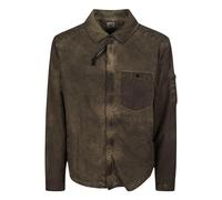 C.p. Company - Surchemise zippée matelassée en nylon Flatt - Homme - Vestes - Brun - Taille: M