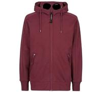 C.P. COMPANY Sweat-shirt à Capuche avec Polaire Surélevée Diagonale Total Eclipse Bleu, Bordeaux, XL