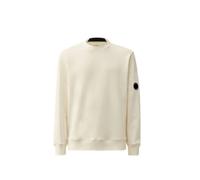 C.p. Company - SweaT-shirt en Molleton Diagonal Élevé - Homme - Sweatshirts et sweats à capuche - Blanc - Taille: XL