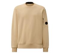C.p. Company - SweaT-shirt ras du cou en molleton gratté diagonal - Homme - Sweatshirts et sweats à capuche - Beige - Taille: S