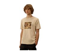 C.p. Company - T-shirt à Manches Courtes Logo 30/1 Jersey - Homme - Tops - Beige - Taille: L