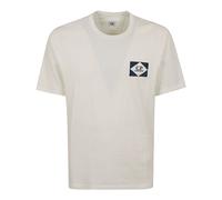 C.p. Company - T-shirt en jersey à manches courtes - Homme - Tops - Blanc - Taille: XL