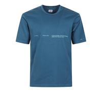 C.p. Company - T-Shirt Manches Courtes en Jersey Mercerisé Collection Metropolis - Homme - Tops - Bleu - Taille: M