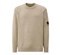 C.p. Company - Tricots Crew Neck In Lambswool Grs - Homme - Pulls - Blanc - Taille: L