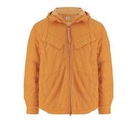 C.p. Company - Veste en nylon à capuche ajustable avec logo - Homme - Vestes - Orange - Taille: L