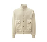 C.p. Company - Veste Légère Ouverte en Molleton - Homme - Vestes - Gris - Taille: L