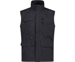 C.P.M. Gilet en nylon respirant avec poches spacieuses, pour homme, anthracite, 52