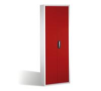 C + P Möbelsysteme Armoire à bacs C+P avec 114 bacs à bec, H1980xL700xP300mm Façade rouge rubis Corps gris clair Quantité:1