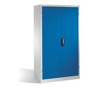 C + P Möbelsysteme Armoire à bacs C+P avec 97 bacs à bec et 3 tiroirs, H1950xL1100xP535mm Façade bleu gentiane Corps gris clair Quantité:1