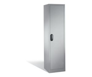 C + P Möbelsysteme Armoire à dossiers C+P Acurado avec porte pivotante, 5 hauteurs de classeurs, H1950xL500xP500mm aluminium blanc Quantité:1