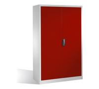 C + P Möbelsysteme Armoire à outils C+P avec portes battantes, 4 tablettes intérieures, H1950xL1200xP500mm Façade rouge rubis Corps gris clair Quantité:1