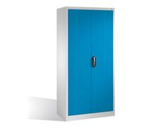 C + P Möbelsysteme Armoire à outils C+P avec portes battantes, 4 tablettes intérieures, H1950xL930xP500mm Façade bleu clair Corps gris clair Quantité:1