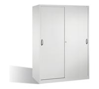 C + P Möbelsysteme Armoire à outils C+P avec portes coulissantes, intérieur 2 x 4 étagères, H1950xL1600xP600mm avant gris clair corps gris clair gris clair Quantité:1