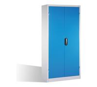 C + P Möbelsysteme Armoire à outils pour charges lourdes C+P avec portes battantes, 4 tablettes intérieures, H1950xL930xP500mm Façade gris clair Corps gris clair Quantité:1