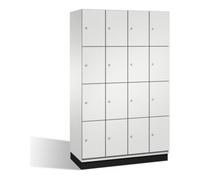 C + P Möbelsysteme Armoire Cambio C+P sur socle, 16 étagères, H1950xL1200xP525mm avant gris clair corps gris clair gris clair Quantité:1