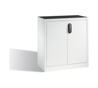 C + P Möbelsysteme Armoire d'appoint à outils C+P avec portes battantes, 1 tablette intérieure, H1000xL930xP500mm Façade gris clair Corps gris clair Quantité:1