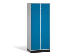 C + P Möbelsysteme Armoire de rangement C+P Intro XL, 10 compartiments, H1950xL820xP600mm corps avant bleu clair corps gris clair Quantité:1