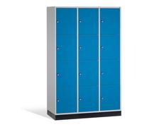 C + P Möbelsysteme Armoire de rangement C+P Intro XL, 12 compartiments, H1950xL1220xP600mm corps avant bleu clair corps gris clair Quantité:1