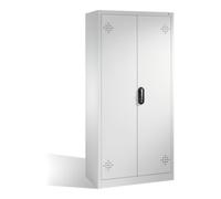 C + P Möbelsysteme Armoire d'environnement C+P avec portes battantes, 4 bacs en polyéthylène, H1950xL930xP500mm Façade gris clair Corps gris clair Quantité:1