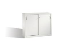 C + P Möbelsysteme Buffet Acurado avec portes coulissantes, 2 hauteurs de dossier, H1000xL1200xP400mm Corps avant gris clair gris clair gris clair Quantité:1