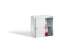 C + P Möbelsysteme Buffet Acurado avec portes coulissantes, 2 hauteurs de dossier, H720xL800xP400mm Corps avant gris clair gris clair gris clair Quantité:1