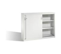 C + P Möbelsysteme Buffet Acurado avec portes coulissantes, 2 x 3 hauteurs de dossier, H1200xL1600xP400mm Avant Corps gris clair Gris clair Gris clair Quantité:1