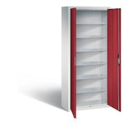 C + P Möbelsysteme C+P Armoire à bacs de rangement 6 niveaux H1690xL700xP300mm Rouge rubis Corps gris clair Quantité:1
