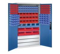 C + P Möbelsysteme C+P Armoire à dossiers série 13, 1950x1100x535mm, 7035/5010 Quantité:1