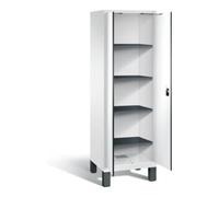 C + P Möbelsysteme C+P Armoire à linge Evolo, H1850×I610×P500 mm, façade décor blanc, corps blanc trafic (48212-20B) Quantité:1