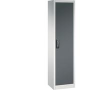 C + P Möbelsysteme C+P Armoire à porte battante d'atelier 1950 x 502 x 400 mm Gris clair/gris anthracite